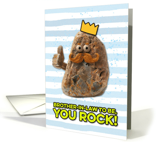 Brother in Law to Be Father's Day Rock card (1830164)