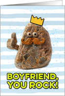 Boyfriend Father’s Day Rock card