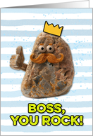 Boss Father’s Day Rock card