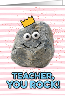 Teacher Mother’s Day Rock card