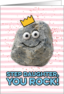 Step Daughter Mother’s Day Rock card