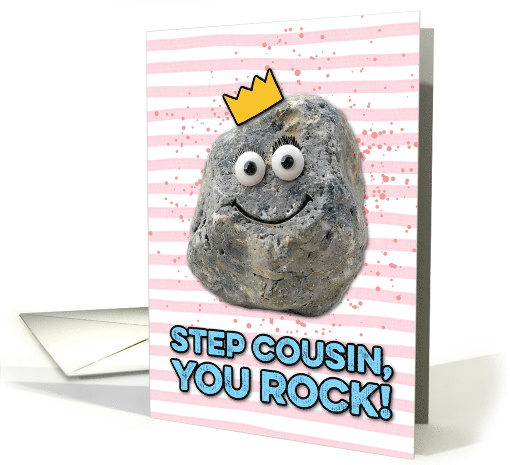 Step Cousin Mother's Day Rock card (1830406)