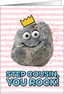 Step Cousin Mother’s Day Rock card