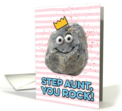 Step Aunt Mother's Day Rock card (1830408)