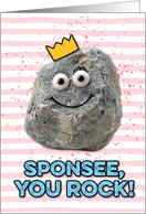 Sponsee Mother’s Day Rock card