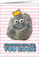 Grandma in Law Mother’s Day Rock card