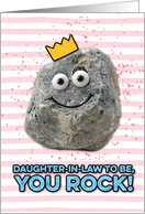 Daughter in Law to Be Mother’s Day Rock card
