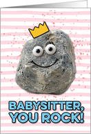Babysitter Mother’s Day Rock card