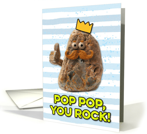 Pop Pop Father's Day Rock card (1830566)