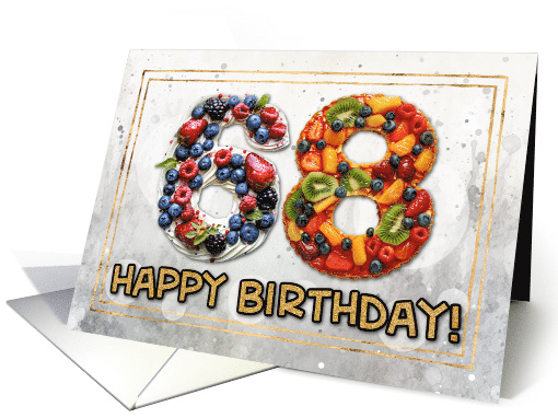 68 Years Old Happy Birthday Cake card (1831182)