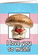 Happy Pride LGBTQIA Transgender Mushroom card