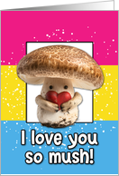 Happy Pride LGBTQIA Pansexual Mushroom card