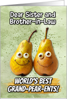 Sister and Brother in Law Grandparents Day Pears card