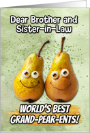 Brother and Sister in Law Grandparents Day Pears card