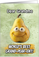Grandma Grandparents Day Pear card