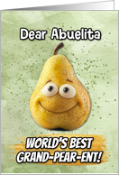 Abuelita Grandparents Day Pear card