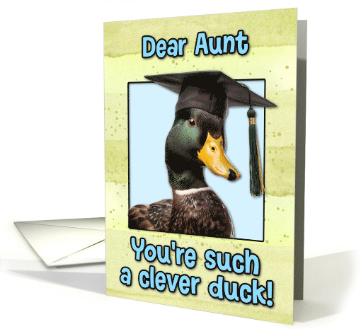 Aunt Congratulations Graduation Clever Duck card (1832470)