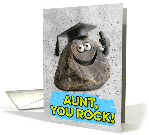 Aunt Congratulations Graduation You Rock card (1832472)