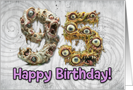 95 Years Old Happy Birthday Zombie Monsters card