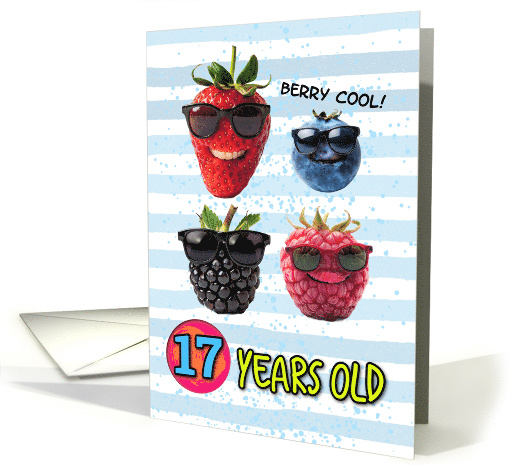 17 Years Old Happy Birthday Cool Berries card (1833278)