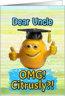 Uncle Congratulations Graduation Lemon card