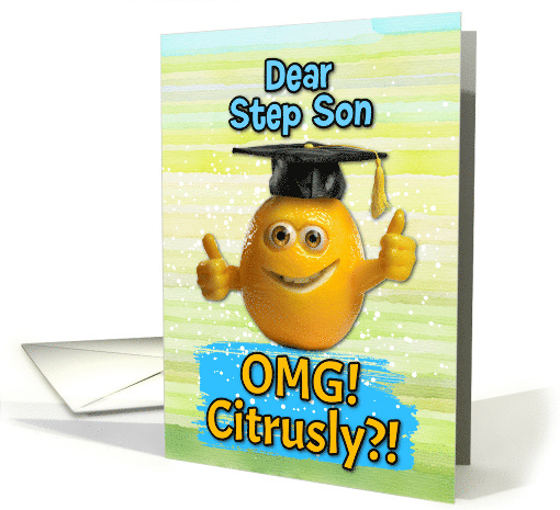 Step Son Congratulations Graduation Lemon card (1834046)