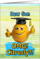 Son Congratulations Graduation Lemon card