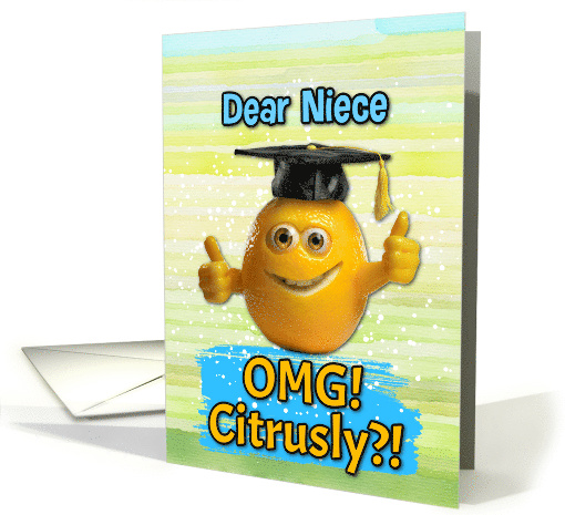 Niece Congratulations Graduation Lemon card (1834068)