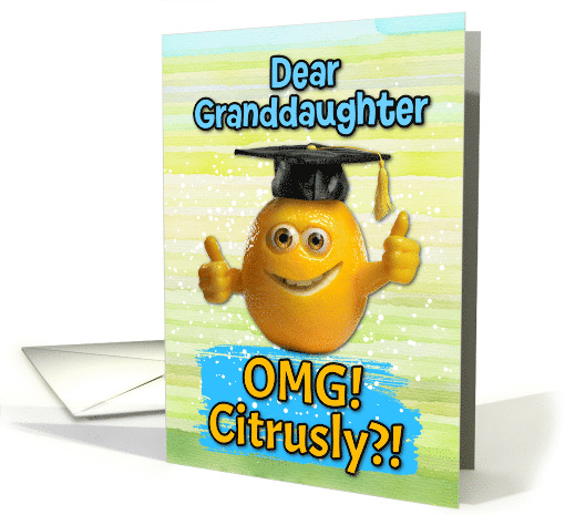 Granddaughter Congratulations Graduation Lemon card (1834086)
