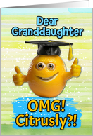 Granddaughter Congratulations Graduation Lemon card