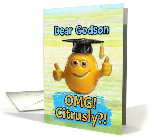 Godson Congratulations Graduation Lemon card (1834098)