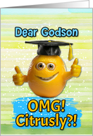 Godson Congratulations Graduation Lemon card