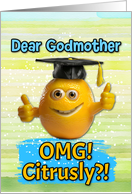 Godmother Congratulations Graduation Lemon card