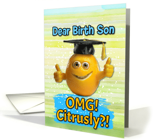 Birth Son Congratulations Graduation Lemon card (1834126)