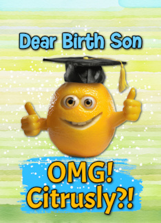 Birth Son Congratulations Graduation Lemon