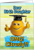 Birth Daughter Congratulations Graduation Lemon card
