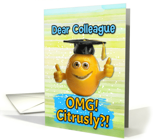 Colleague Congratulations Graduation Lemon card (1834132)