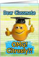 Classmate Congratulations Graduation Lemon card