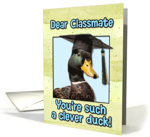 Classmate Congratulations Graduation Clever Duck card (1834320)