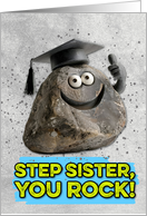 Step Sister Congratulations Graduation You Rock card