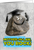 Mother in Law Congratulations Graduation You Rock card