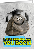 Daughter in Law Congratulations Graduation You Rock card