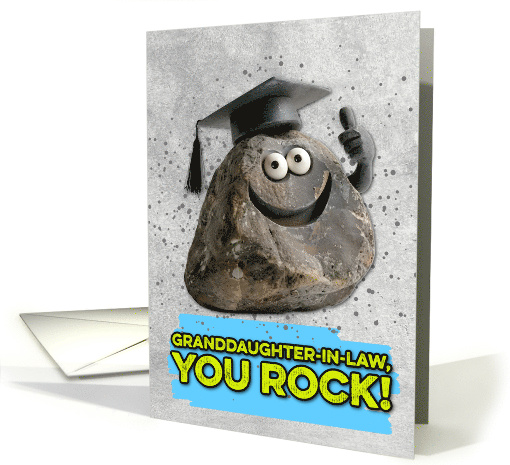 Granddaughter in Law Congratulations Graduation You Rock card