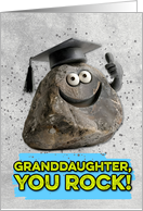 Granddaughter Congratulations Graduation You Rock card