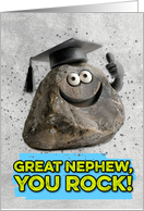 Great Nephew Congratulations Graduation You Rock card