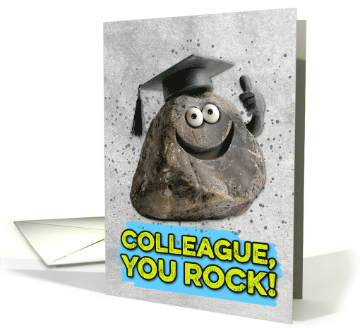 Colleague Congratulations Graduation You Rock card (1834562)