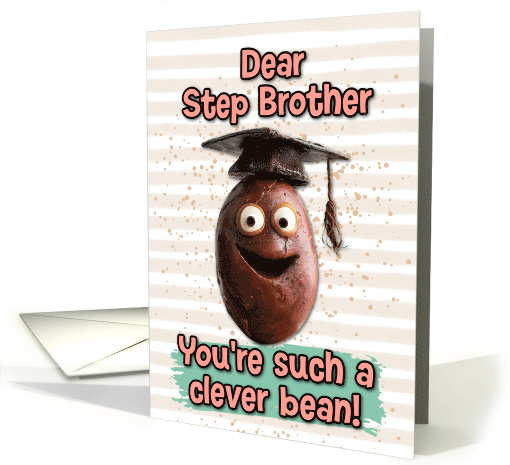Step Brother Congratulations Graduation Clever Bean card (1834694)