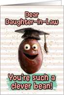 Daughter in Law Congratulations Graduation Clever Bean card