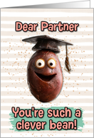 Partner Congratulations Graduation Clever Bean card