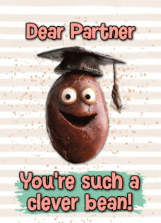 Partner Congratulations Graduation Clever Bean
